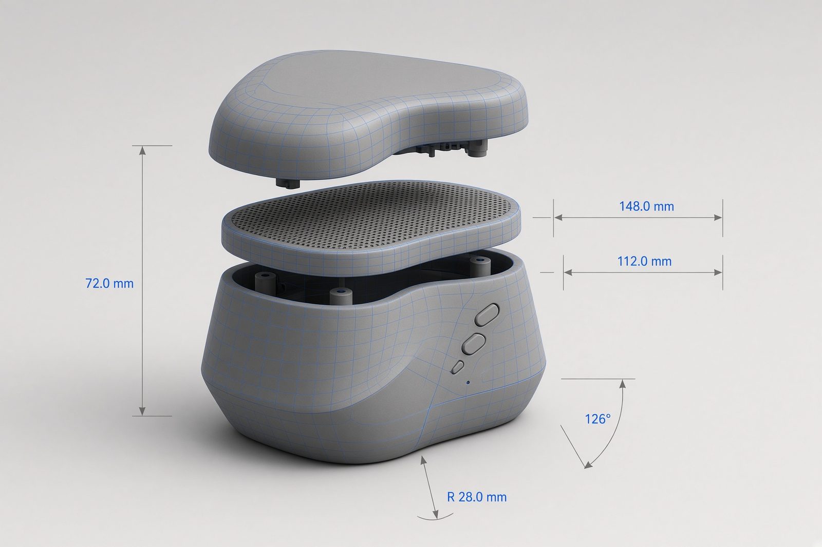 3D render of a bespoke promotional product