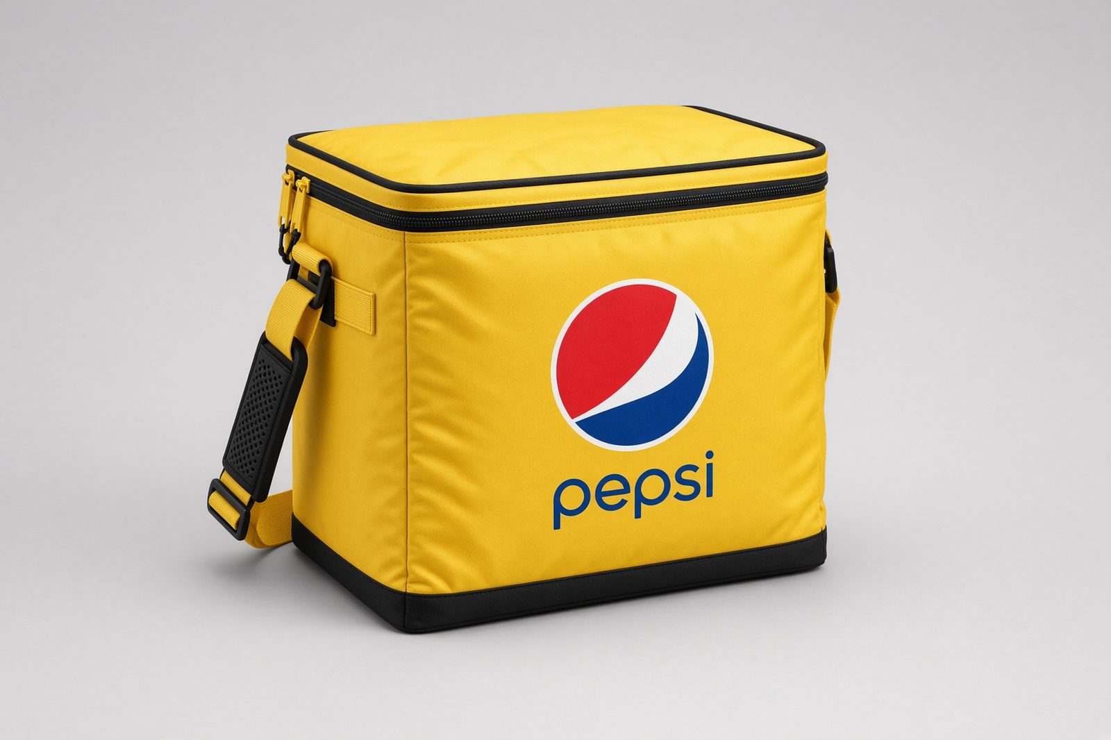 Soft cooler with Pepsi screen print